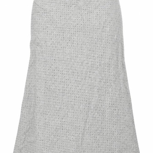 Kaliko Womens Grey Polka Dot Viscose Maxi Skirt Size 18 Zip