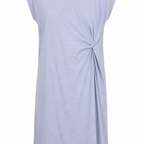 Lefties Womens Blue Polyester Jumper Dress Size XL Round Neck Pullover - Knot Detail