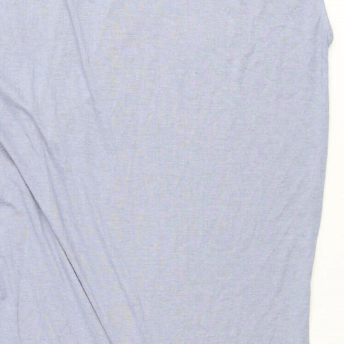 Lefties Womens Blue Polyester Jumper Dress Size XL Round Neck Pullover - Knot Detail