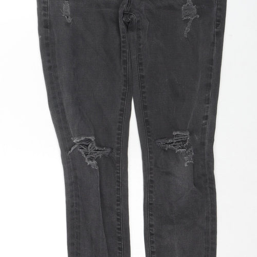 FRAME Womens Grey Cotton Skinny Jeans Size 27 in L28 in Regular Zip