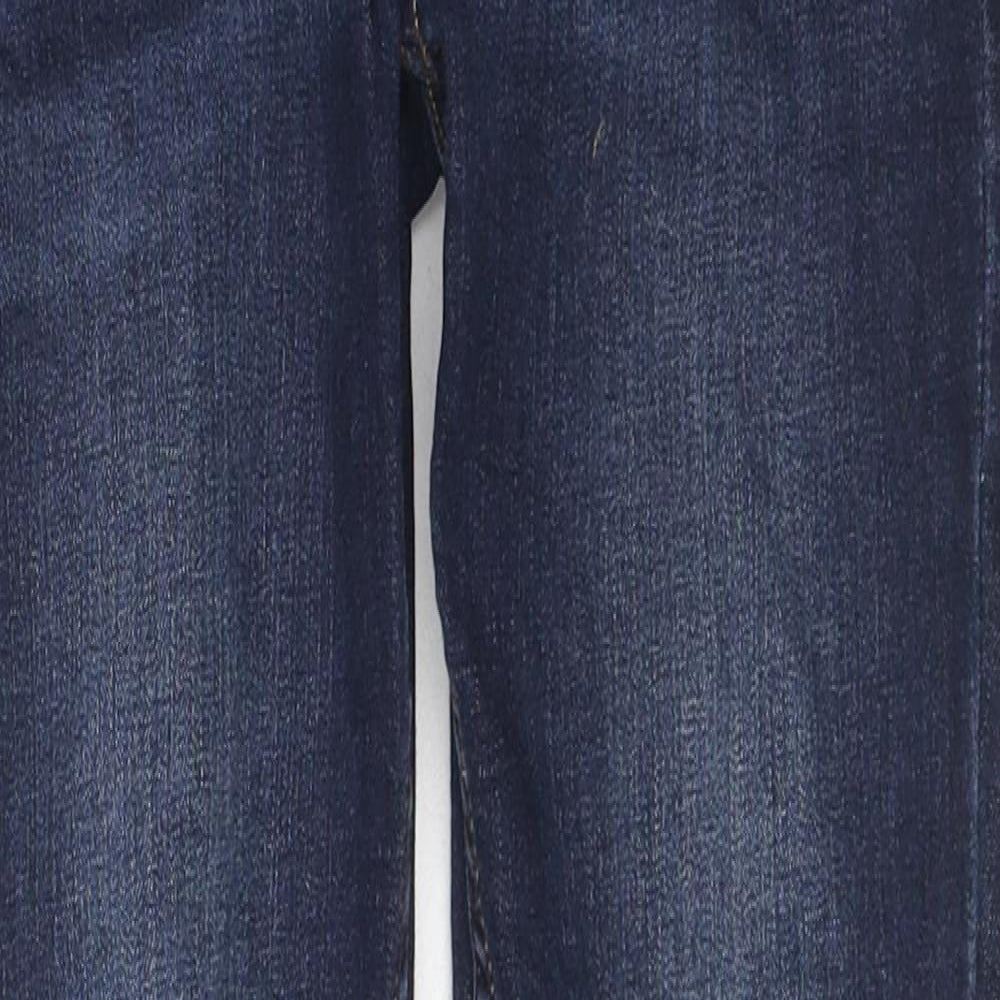 Jeff&Co Girls Blue Cotton Skinny Jeans Size 10-11 Years L26 in Regular Zip