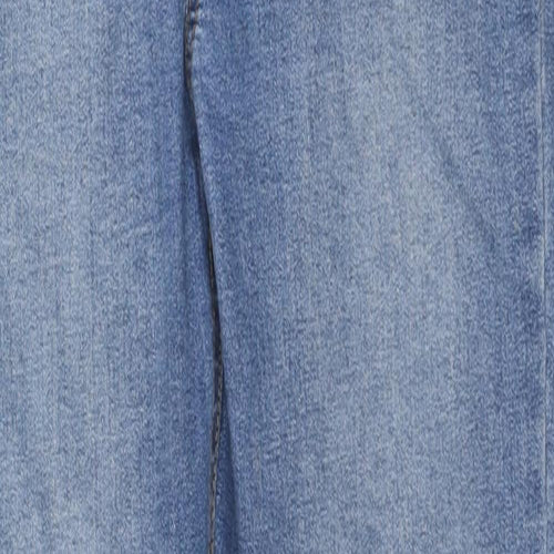 Denim & Co. Womens Blue Cotton Skinny Jeans Size 12 L27 in Regular Zip