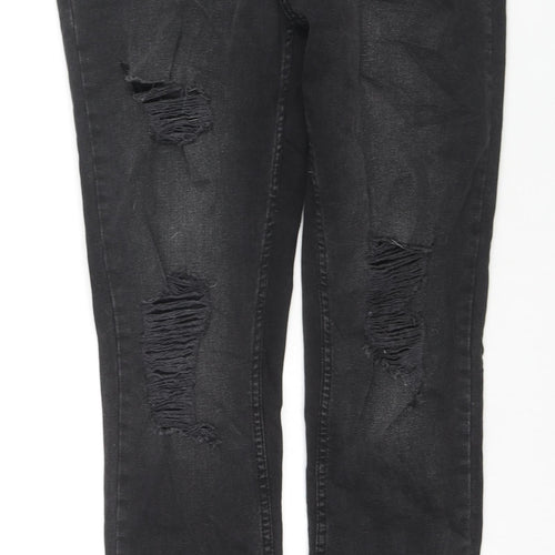 Denim & Co. Womens Blue Cotton Skinny Jeans Size 14 L27 in Regular Zip