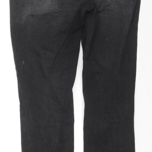 Denim & Co. Womens Blue Cotton Skinny Jeans Size 14 L27 in Regular Zip