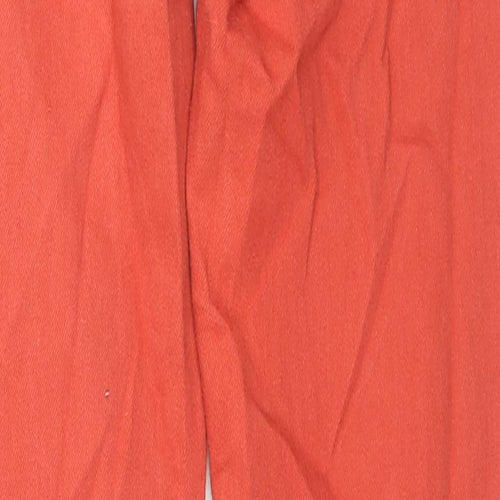 Current/Elliott Womens Orange Cotton Skinny Jeans Size 26 in L28 in Regular Zip