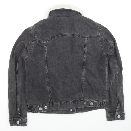 Topshop Womens Black Jacket Size 8 Button