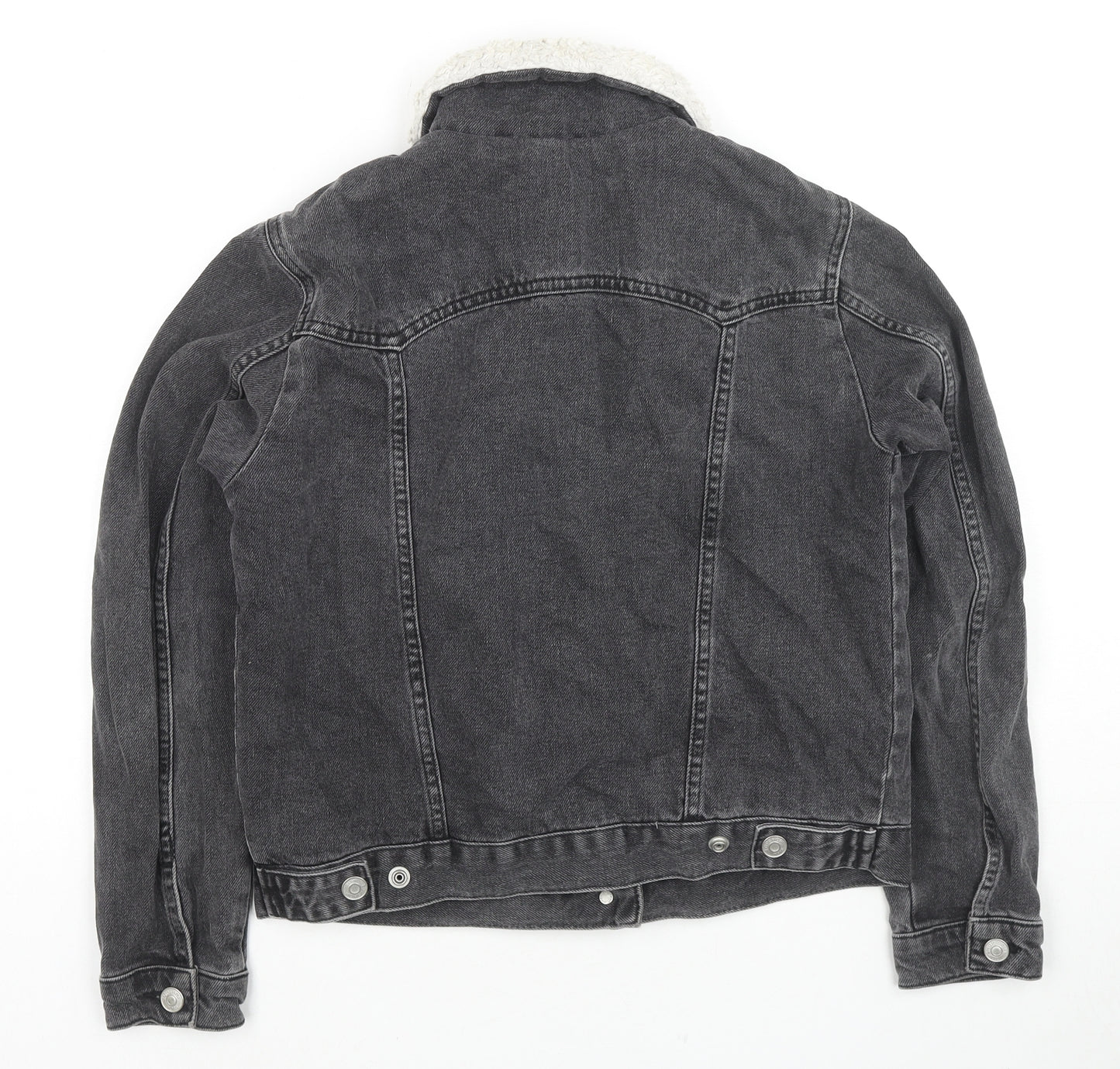 Topshop Womens Black Jacket Size 8 Button