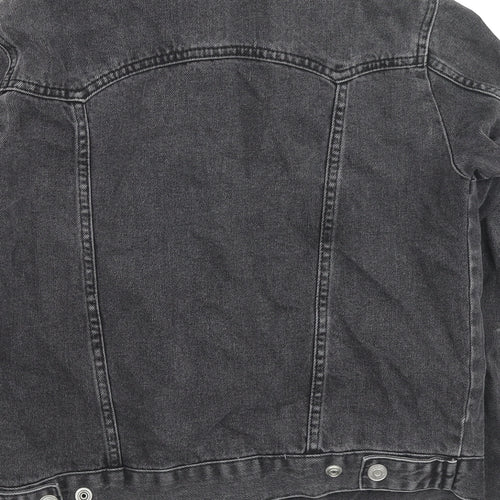 Topshop Womens Black Jacket Size 8 Button