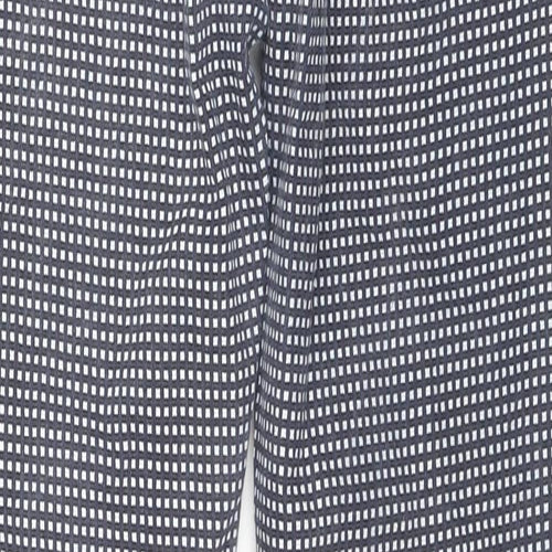 Jack Wills Womens Black Check Cotton Skinny Jeans Size 29 in L25 in Regular Zip