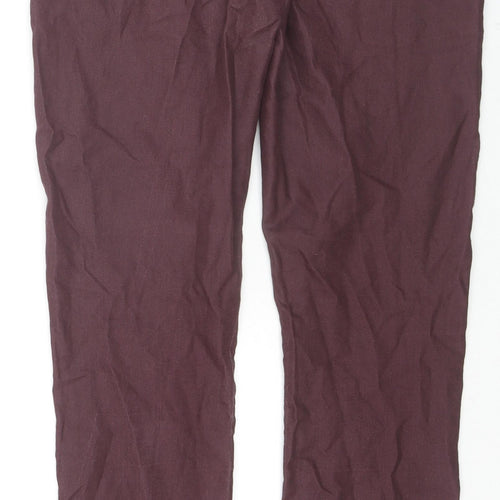 ESMARA Womens Red Cotton Skinny Jeans Size 16 L30 in Regular Zip