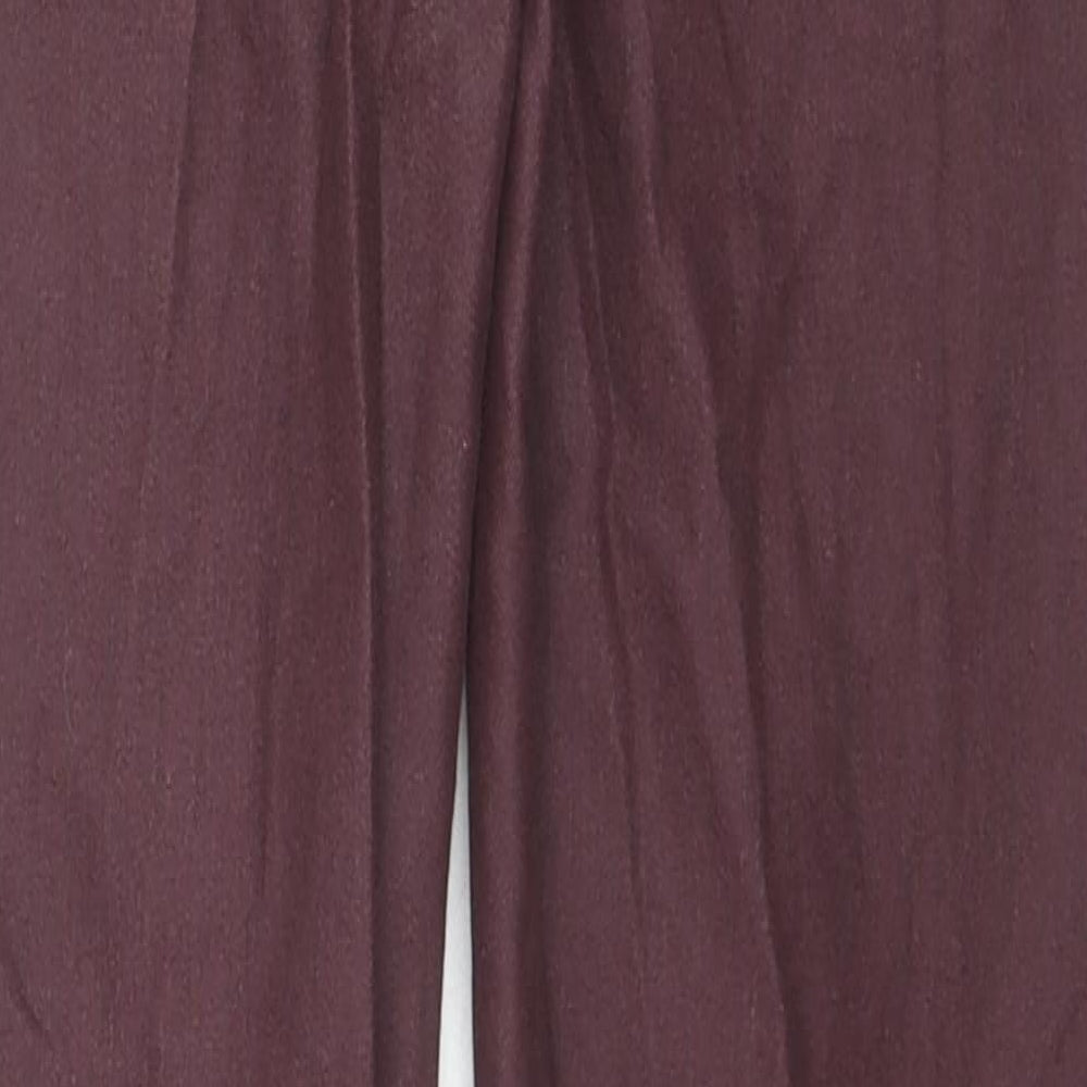 ESMARA Womens Red Cotton Skinny Jeans Size 16 L30 in Regular Zip