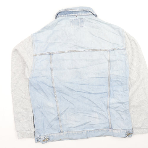 FOREVER 21 Womens Blue Jacket Size M Button