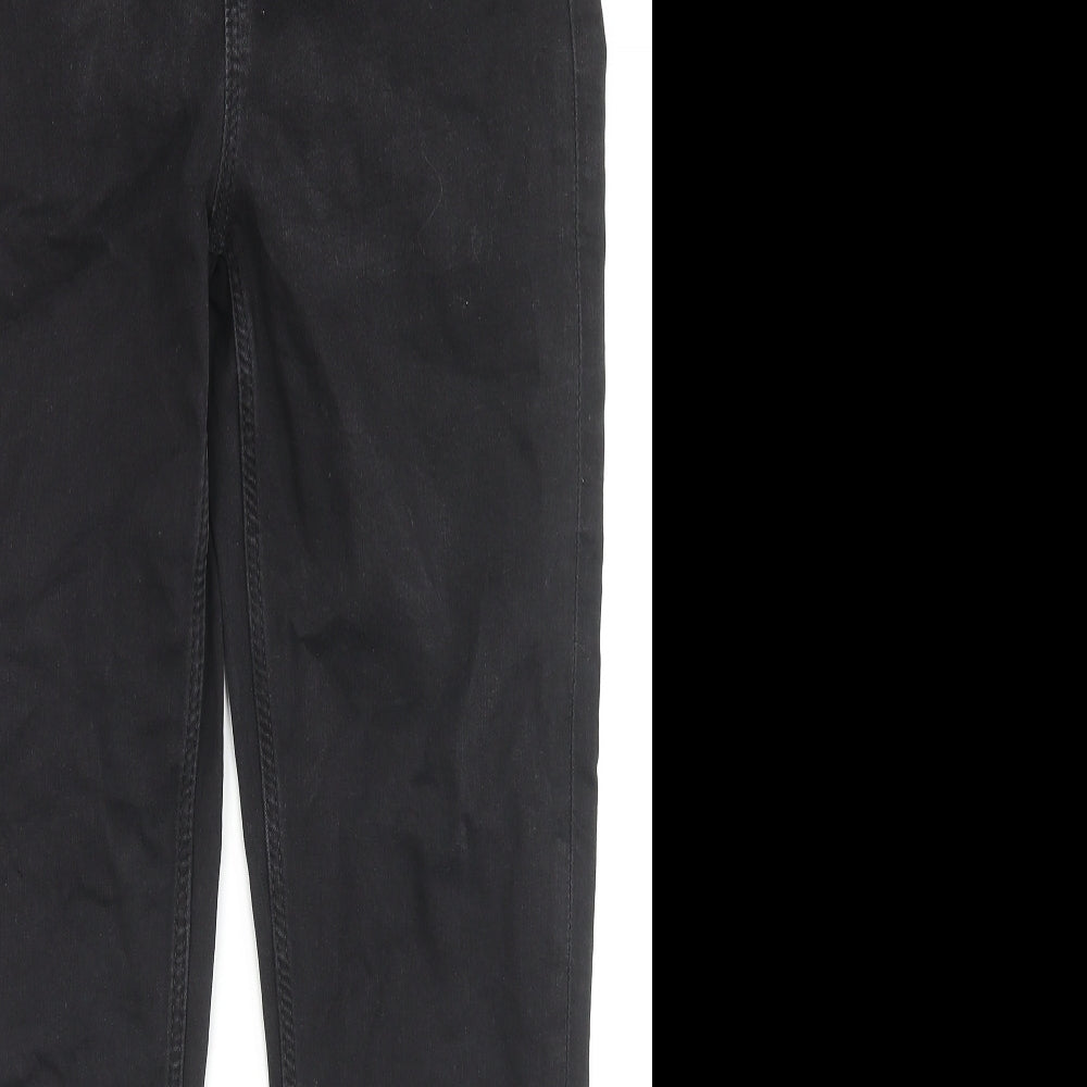 Marks and Spencer Womens Black Cotton Skinny Jeans Size 4 L27 in Regular Zip