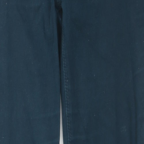 M&Co Womens Blue Cotton Skinny Jeans Size 12 L27 in Regular Zip