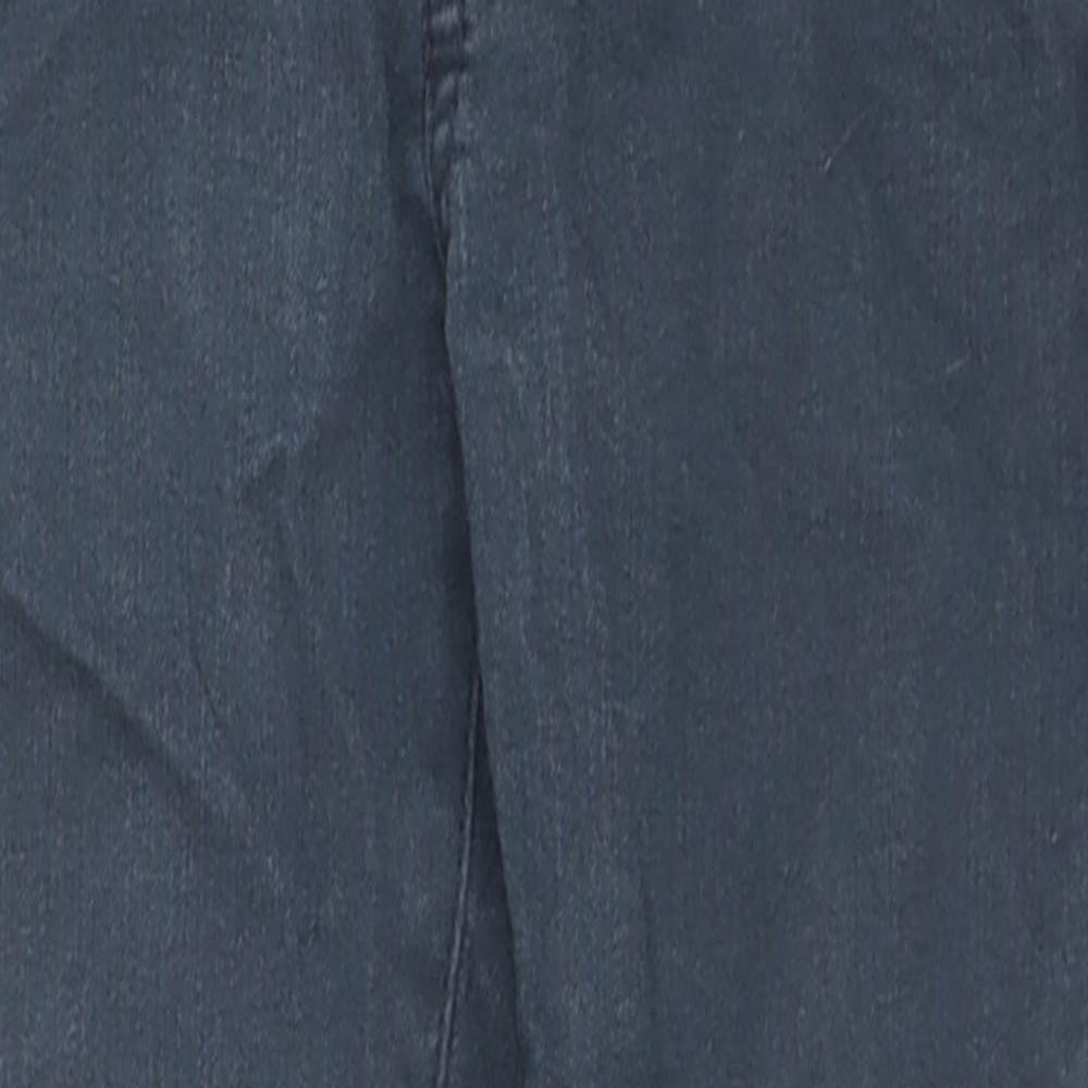 Marks and Spencer Boys Blue Cotton Skinny Jeans Size 4-5 Years Regular Drawstring