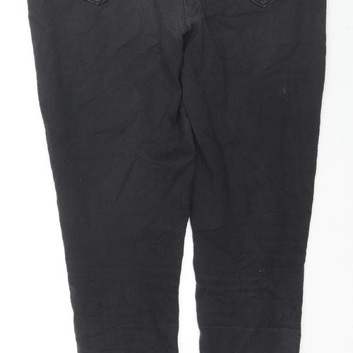 F&F Womens Black Cotton Jegging Jeans Size 16 L28 in Regular