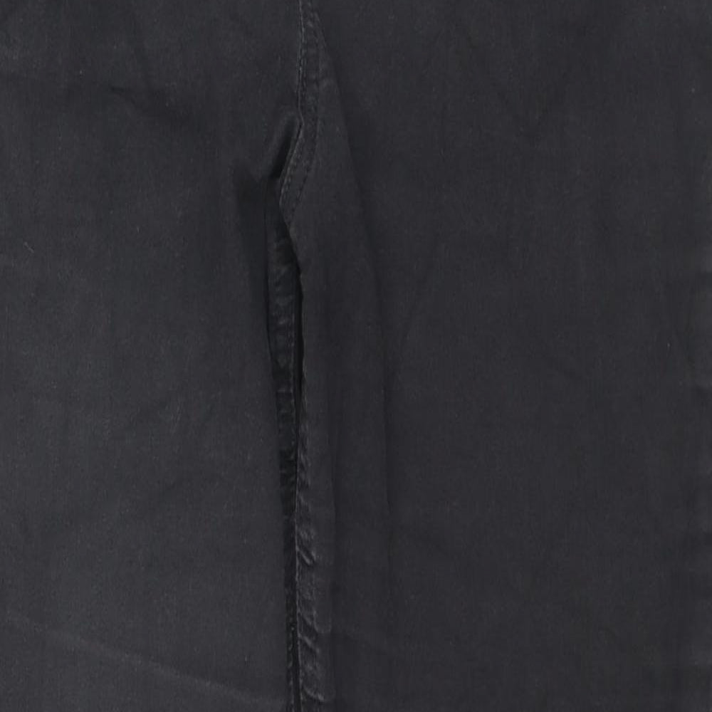 F&F Womens Black Cotton Jegging Jeans Size 16 L28 in Regular