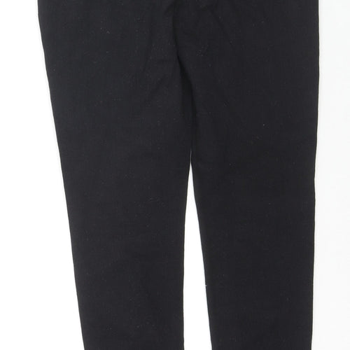 Missguided Womens Black Cotton Skinny Jeans Size 12 L28 in Regular Zip