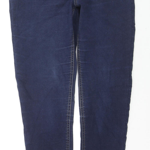 Marks and Spencer Womens Blue Cotton Jegging Jeans Size 12 L27 in Regular