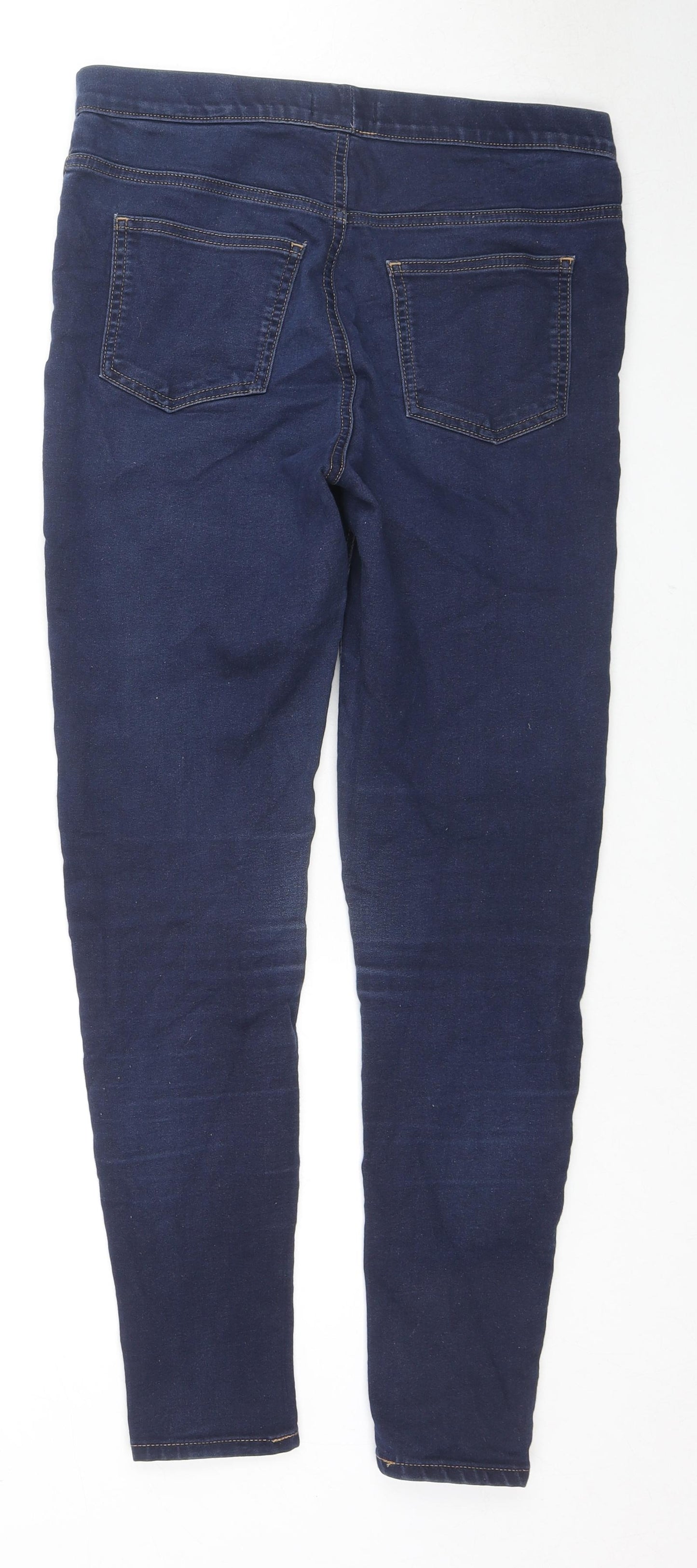 Marks and Spencer Womens Blue Cotton Jegging Jeans Size 12 L27 in Regular