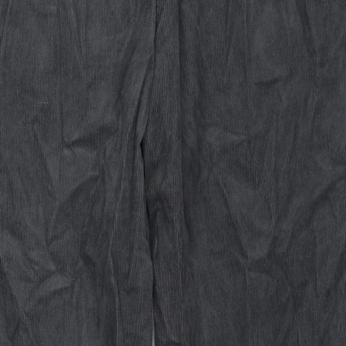 Marks and Spencer Mens Grey Cotton Trousers Size 44 in L31 in Regular Zip