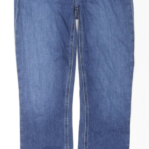 Peige Womens Blue Cotton Straight Jeans Size 26 L27 in Regular Zip