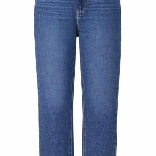 Peige Womens Blue Cotton Straight Jeans Size 26 L27 in Regular Zip