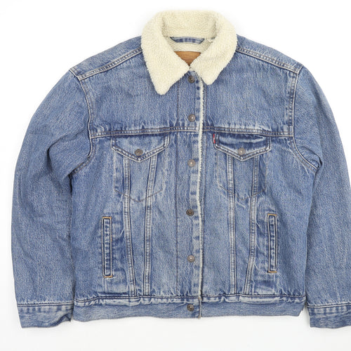 Levi's Womens Blue Jacket Size M Snap