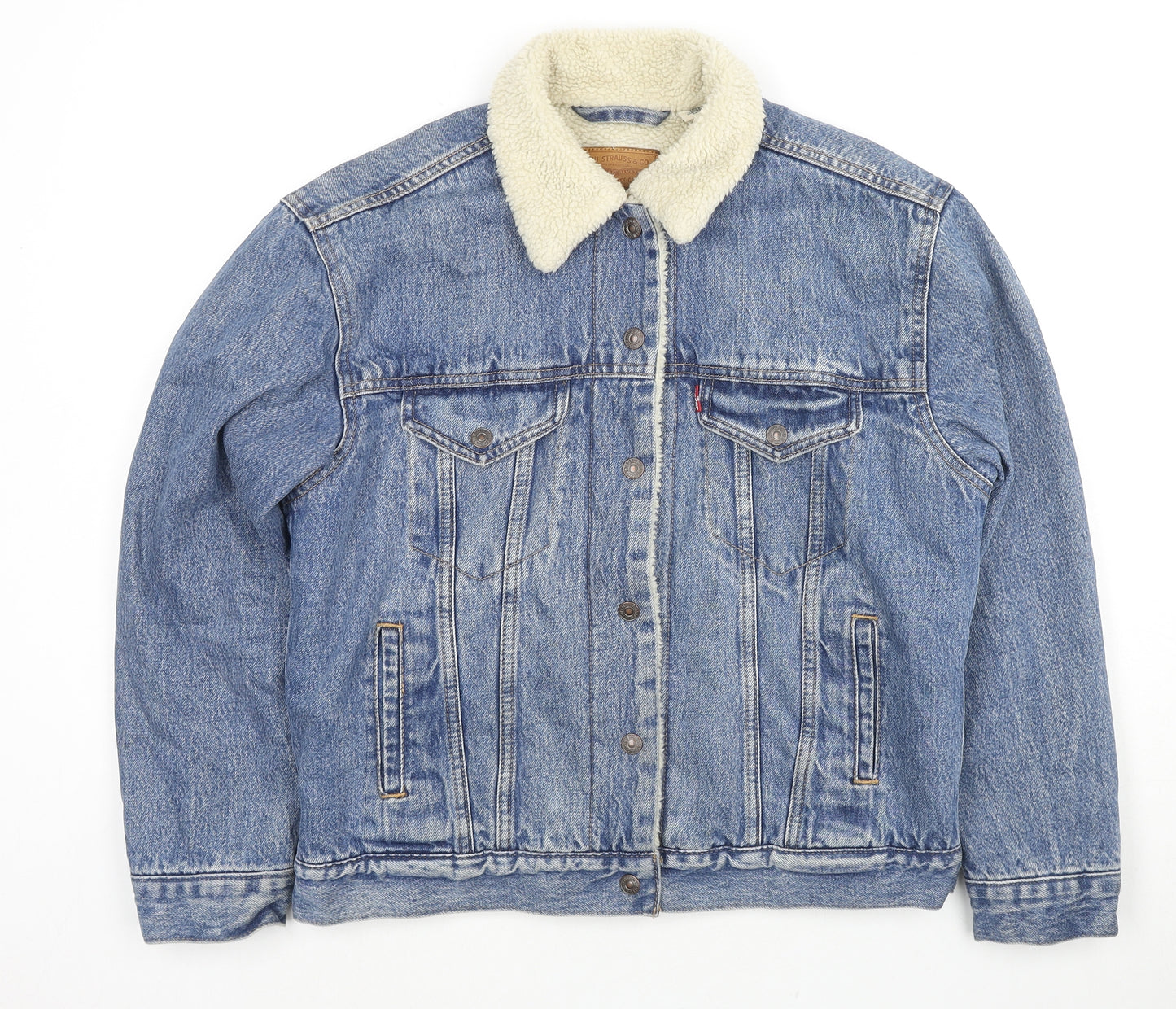 Levi's Womens Blue Jacket Size M Snap