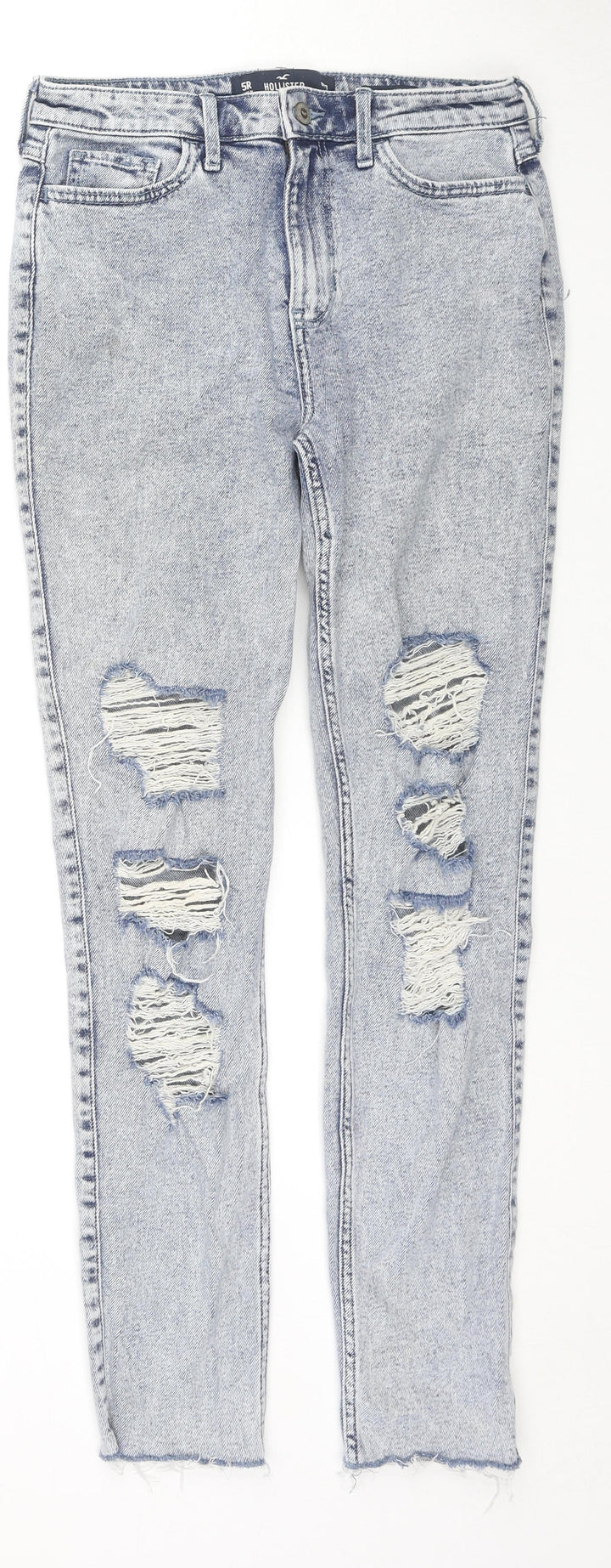 Hollister Womens Blue Cotton Skinny Jeans Size 27 in L30 in Regular Zip