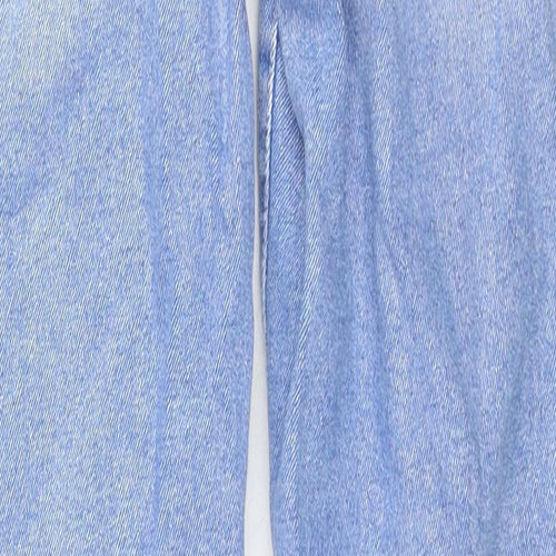 George Womens Blue Cotton Straight Jeans Size 10 L29 in Regular Zip