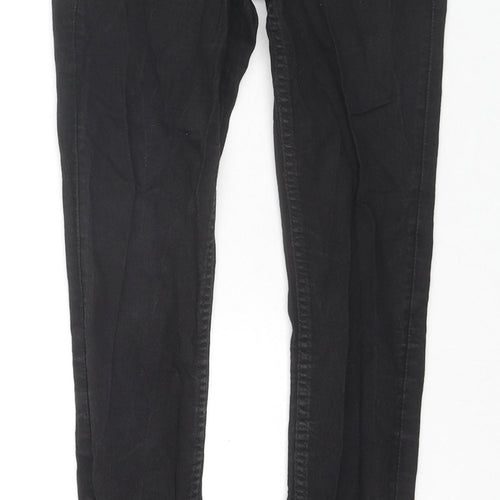 Divided by H&M Womens Black Cotton Skinny Jeans Size 8 L28 in Slim Zip