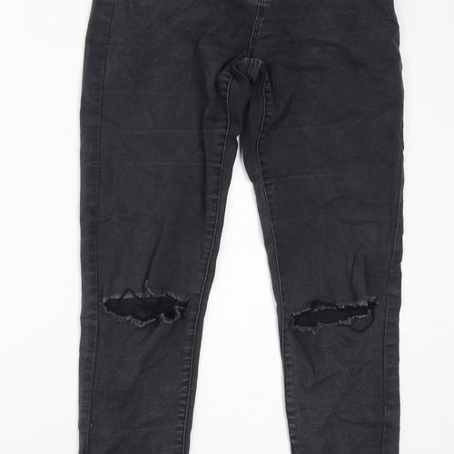 Denim & Co. Womens Black Cotton Skinny Jeans Size 10 L29 in Regular Zip