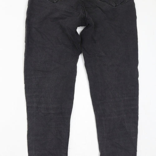 Denim & Co. Womens Black Cotton Skinny Jeans Size 10 L29 in Regular Zip