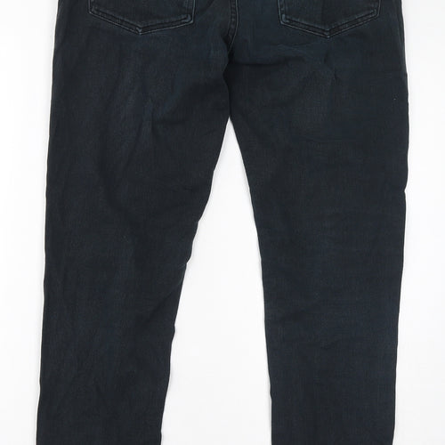 Denim & Co. Womens Green Cotton Straight Jeans Size 30 in L32 in Regular Zip