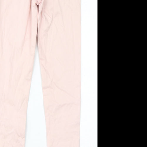 Denim & Co. Womens Pink Cotton Skinny Jeans Size 10 L28 in Regular Zip