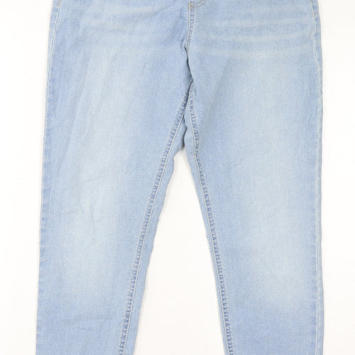 Marks and Spencer Womens Blue Cotton Jegging Jeans Size 14 L28 in Regular