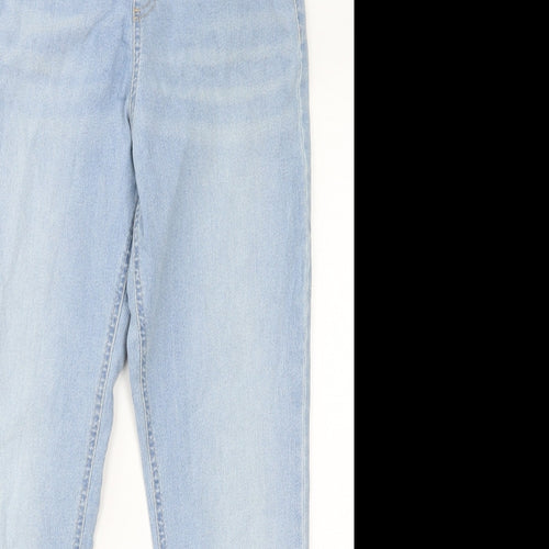 Marks and Spencer Womens Blue Cotton Jegging Jeans Size 14 L28 in Regular