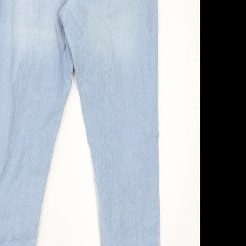 Marks and Spencer Womens Blue Cotton Jegging Jeans Size 14 L28 in Regular