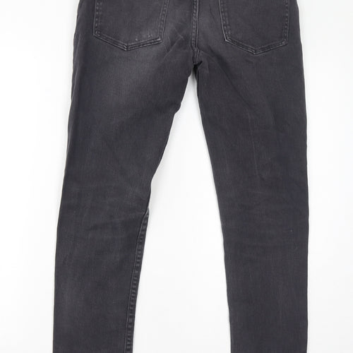 Denim & Co. Womens Grey Cotton Skinny Jeans Size 30 in L32 in Regular Zip