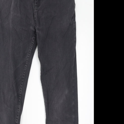 Denim & Co. Womens Grey Cotton Skinny Jeans Size 30 in L32 in Regular Zip