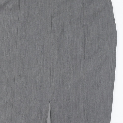 Mothercare Womens Grey Polyester Straight & Pencil Skirt Size 12