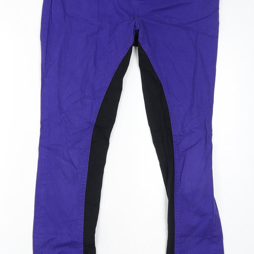 Internacionale Womens Blue Cotton Skinny Jeans Size 14 L29 in Regular Zip