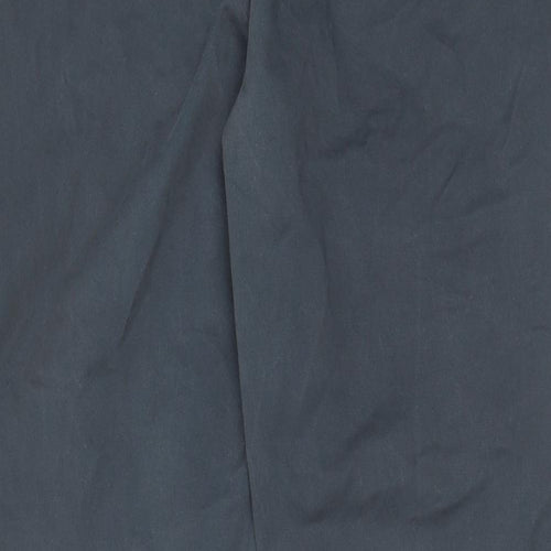 Bosten Crew Mens Blue Cotton Chino Trousers Size 36 in L29 in Regular Zip - Short leg, Pockets