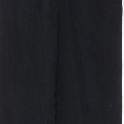 Marks and Spencer Womens Black Cotton Skinny Jeans Size 14 L29 in Slim Zip - Pockets