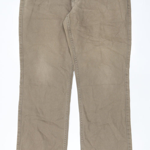 Gap Mens Beige Cotton Straight Jeans Size 36 in L32 in Regular Zip - Pockets