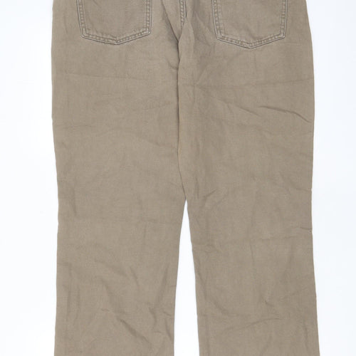 Gap Mens Beige Cotton Straight Jeans Size 36 in L32 in Regular Zip - Pockets