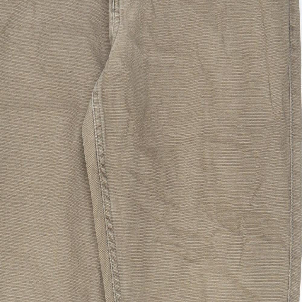 Gap Mens Beige Cotton Straight Jeans Size 36 in L32 in Regular Zip - Pockets
