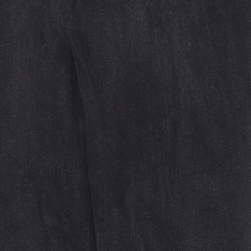 Denim & Co. Mens Black Cotton Straight Jeans Size 32 in L30 in Relaxed Button - Pockets