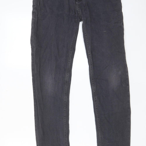 Denim & Co. Mens Grey Cotton Skinny Jeans Size 28 in L30 in Regular Zip - Pockets